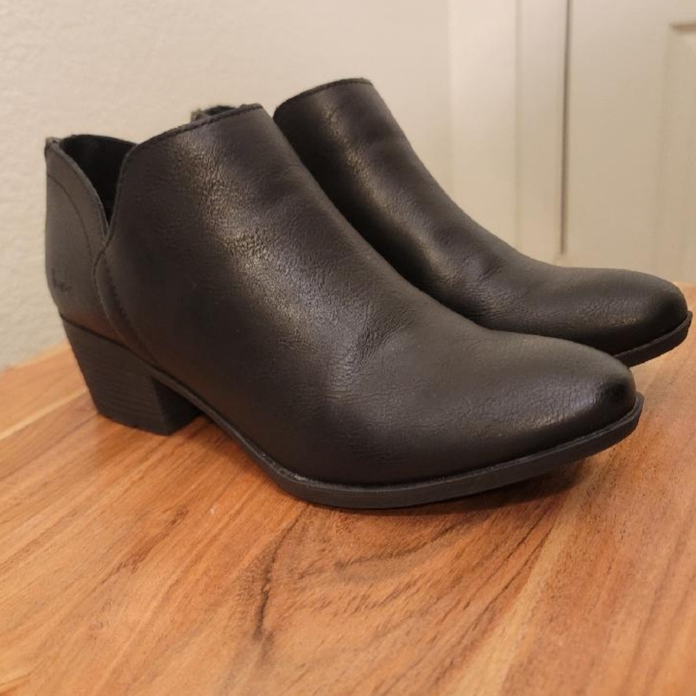 B.O.C. Womens Celosia Heel Ankle Boots Black 6M